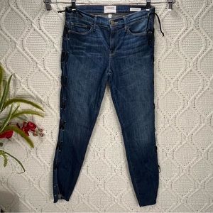 FRAME DENIM | Le Skinny Women's Lace up Skinny Jeans Blue 28